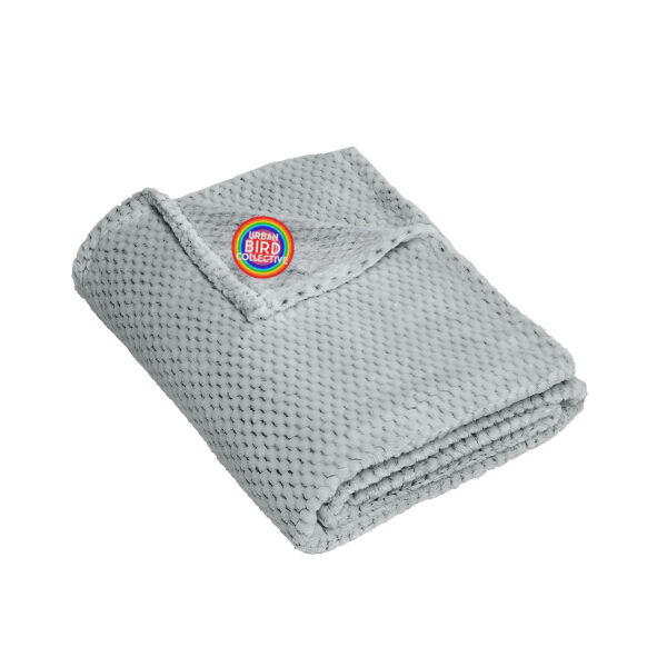 Port Authority Plush Texture Blanket - Embroidered Logo Thumbnail