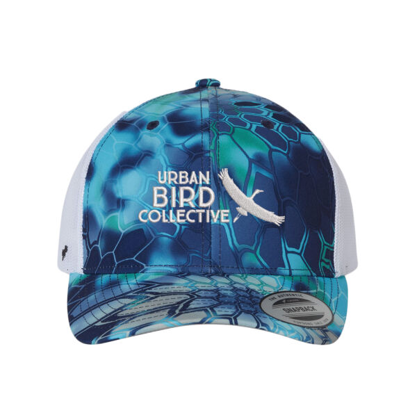 YP Classics Six Panel Retro Trucker Cap - Embroidered Logo Thumbnail