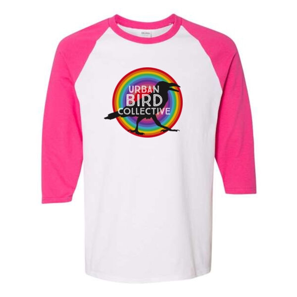 Gildan - Heavy Cotton™ Raglan Three-Quarter Sleeve T-Shirt - Printed Logo Thumbnail